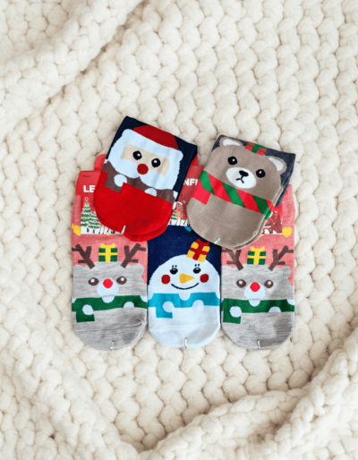 Коледни терлички - 5 чифт В193