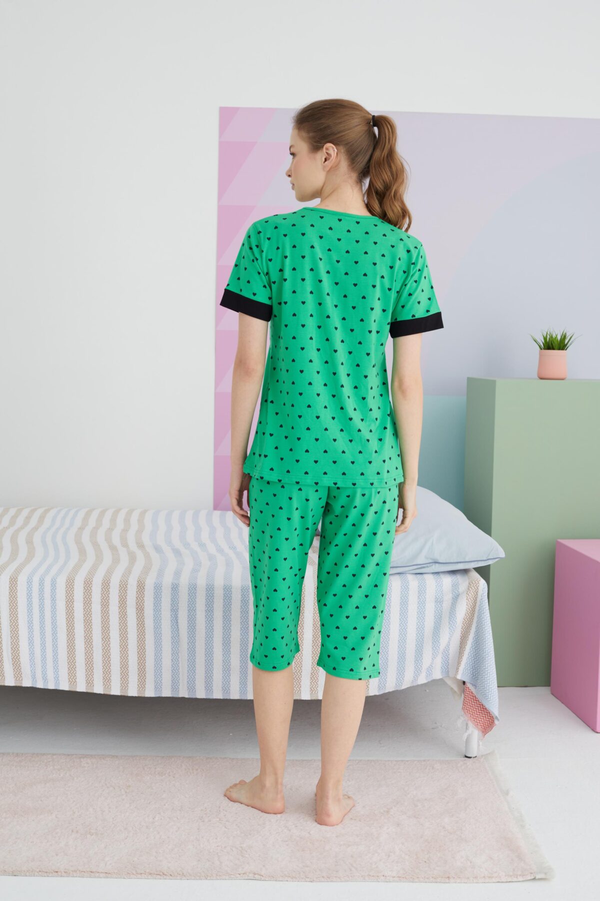 Дамска пижама с 3/4 панталон - Image 5
