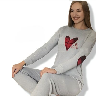 Дамска плътна пижама 3007