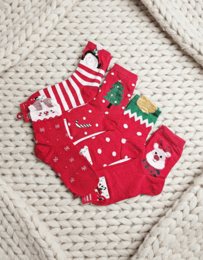 Коледни чорапи - 5 чифта В3465