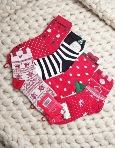 Коледни чорапи - 5 чифта В3366