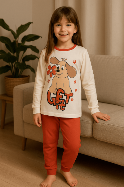 Детска пижама с дълъг ръкав - 8409-3
