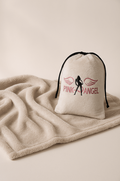 Пухено одеяло в брандирана торбичка PINK ANGEL 05947