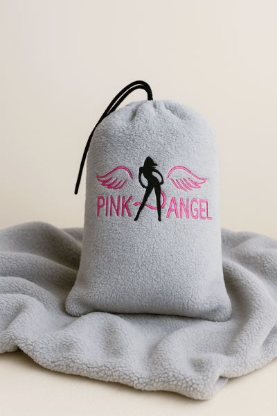Пухено одеяло в брандирана торбичка PINK ANGEL 05954