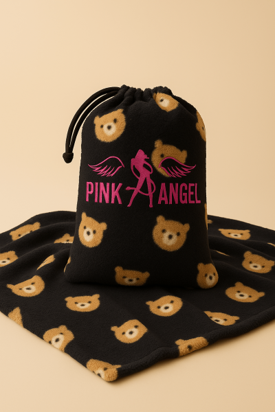 Пухено одеяло в брандирана торбичка PINK ANGEL 05963