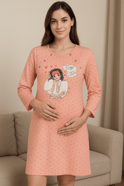 Нощница за бременни 3051-2