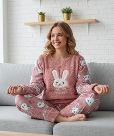 Дамска поларена пижама 02164-2