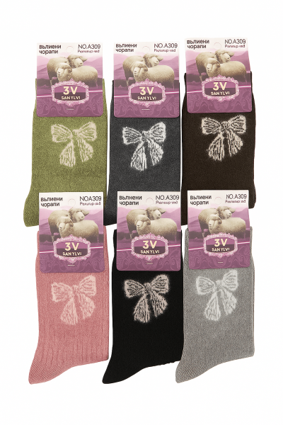 Дебели вълнени чорапи- 5 чифта А309-45