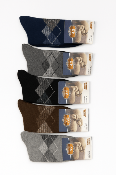 Мъжки вълнени чорапи - 5 чифта - A308-1