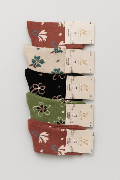 Дамски вълнени чорапи- 5 чифта А311-32