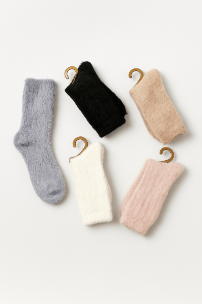 Дамски кашмирени чорапи- 5 чифта K942