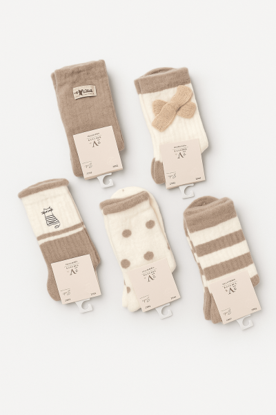 Дамски кашмирени чорапи- 5 чифта Y286-1