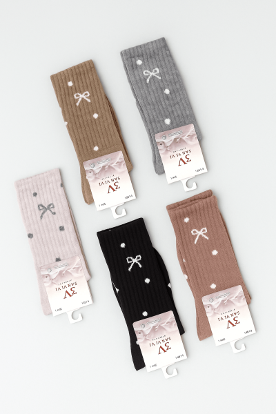 Дамски кашмирени чорапи- 5 чифта K1501