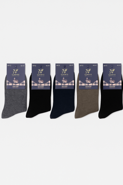 Мъжки вълнени дебели чорапи - 5 чифта А312-6