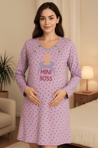 Макси нощница за бременни 3291-2