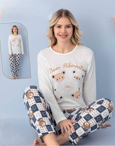 Дамска памучна пижама 7593