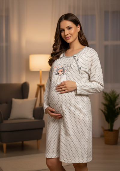Нощница за бременни 3051-1
