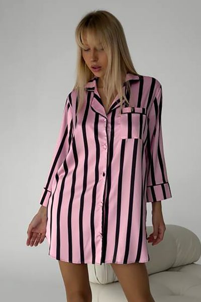 Елегантна сатенена нощница 0003153