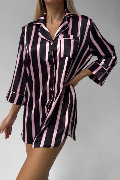 Елегантна сатенена нощница 0003154