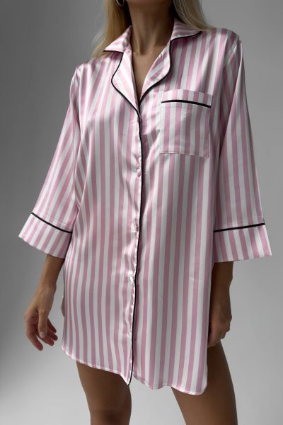 Елегантна сатенена нощница 0003155