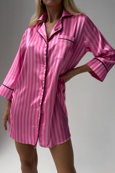 Елегантна сатенена нощница 0003156