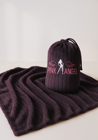 Пухено одеяло в брандирана торбичка PINK ANGEL 05953