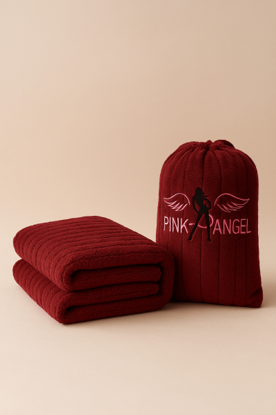 Пухено одеяло в брандирана торбичка PINK ANGEL 05949