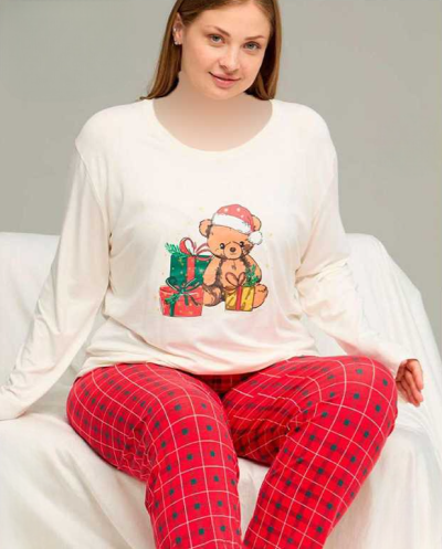 Mакси пижама с дълъг ръкав 40768