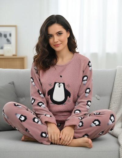 Дамска пухена пижама 01894 -1