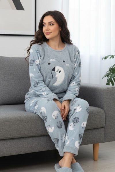 Дамска пухена пижама 02167