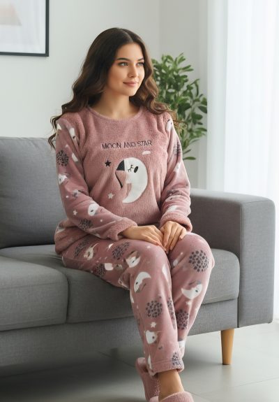 Дамска пухена пижама 02130-1