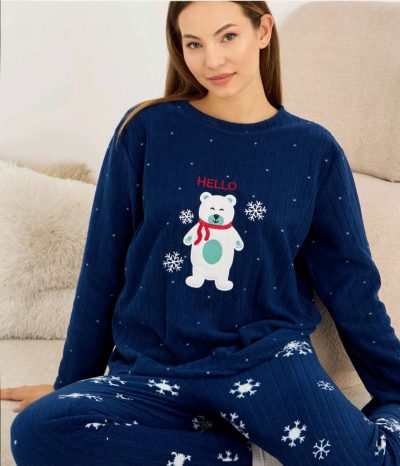 Дамска поларена пижама 22055