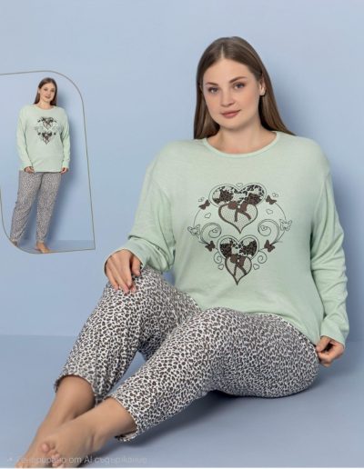 Макси топла пижама - интерлог7836