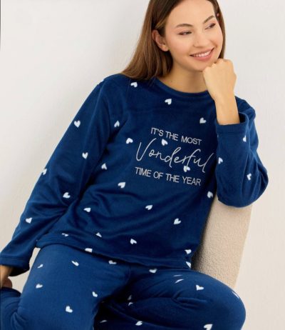 Дамска поларена пижама 22061