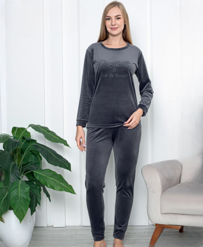 Дамска кадифена пижама 2298-K