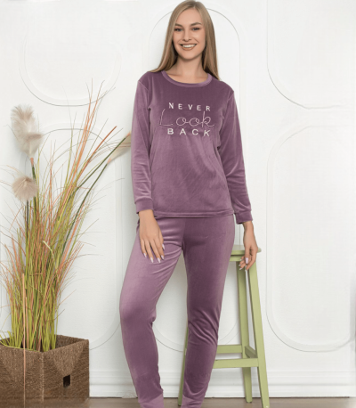 Дамска кадифена пижама 2277-K