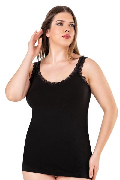 Дамски макси потник с широка презрамка - 26802