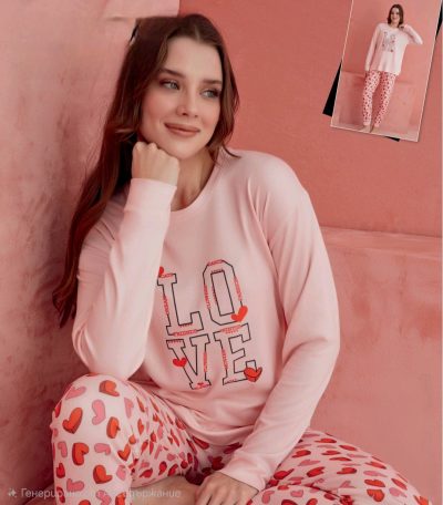 Дамска термо пижама- 1190-6