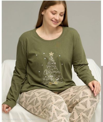 Макси пижама с дълъг ръкав 40778