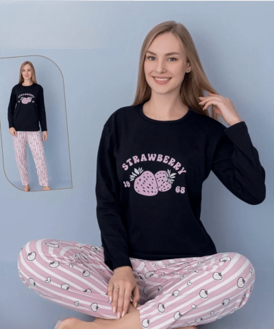 Дамска топла пижама - интерлог 7805