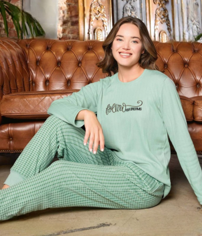 Дамска топла пижама - интерлог 8758