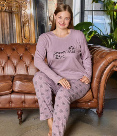 Дамска макси топла пижама – интерлог 6865