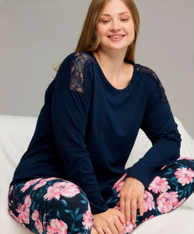 Макси пижама с дълъг ръкав 40755