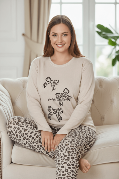 Дамска макси топла пижама – интерлог 6868