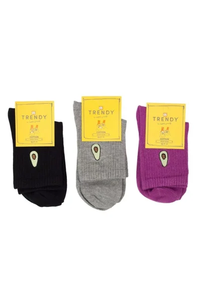 ПАМУЧНИ ЧОРАПИ  къс конч - 3 чифта