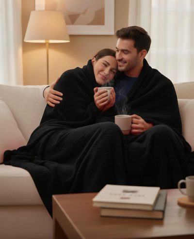 Пухено одеяло в брандирана торбичка PINK ANGEL 05977