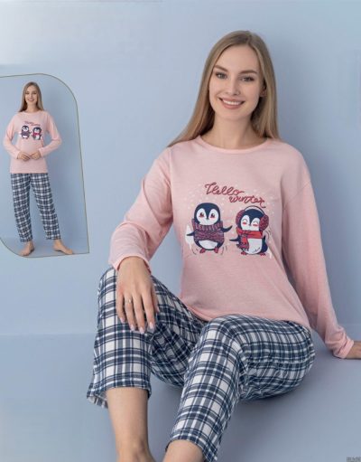 Дамска пижама с дълъг ръкав 7921