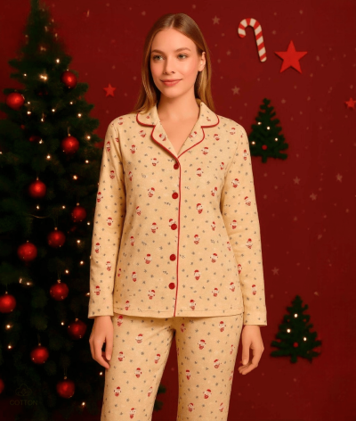 Дамска коледна пижама 8908