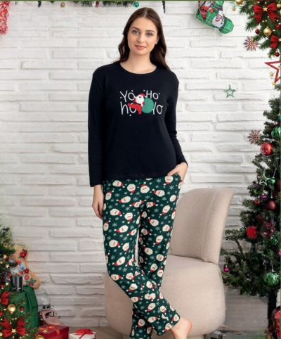 Дамска коледна пижама Y002-9