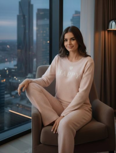 Дамска вафлена пижама 8897